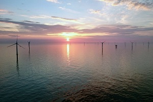 CONSTRUCTION SITE OF THE WINDFARM ALPHA VENTUS. INSTALLATION OF THE WINDMILLS. AREVA Wind. 2009, AUGUST